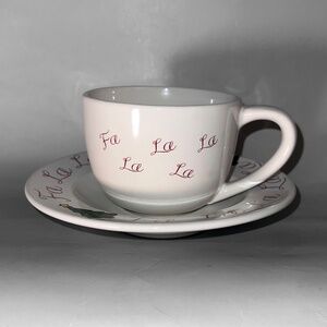 Oversized Christmas Cup & Saucer